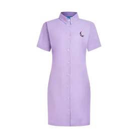 STAPLE LINEN DRESS-LAVENDER