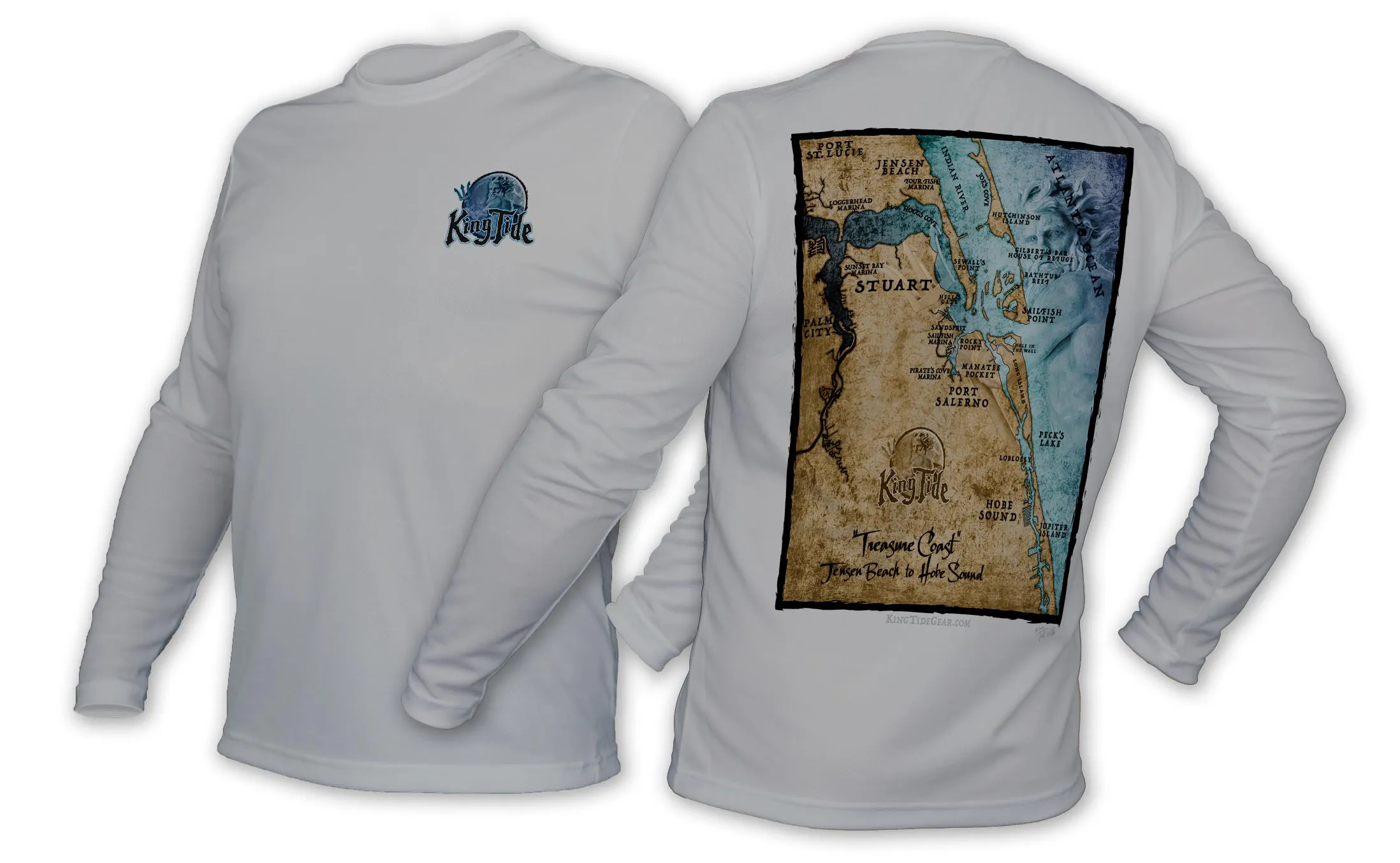 Stuart, FL / King Tide Blue Moon Chart Shirt