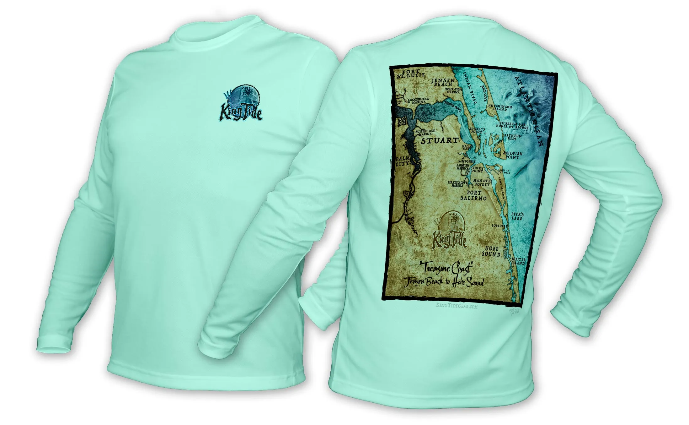 Stuart, FL / King Tide Blue Moon Chart Shirt