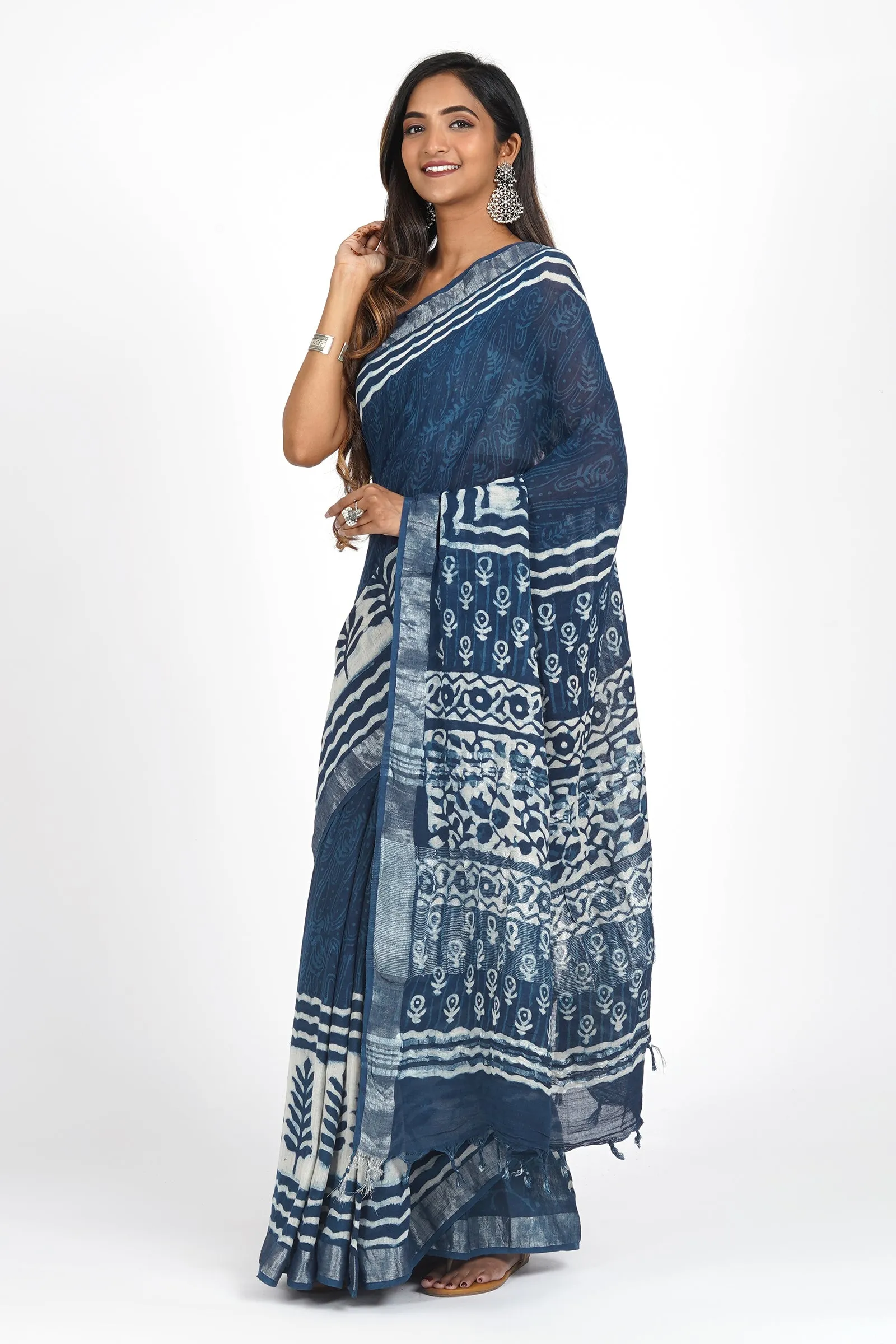 Teejh Coastal Linen Saree