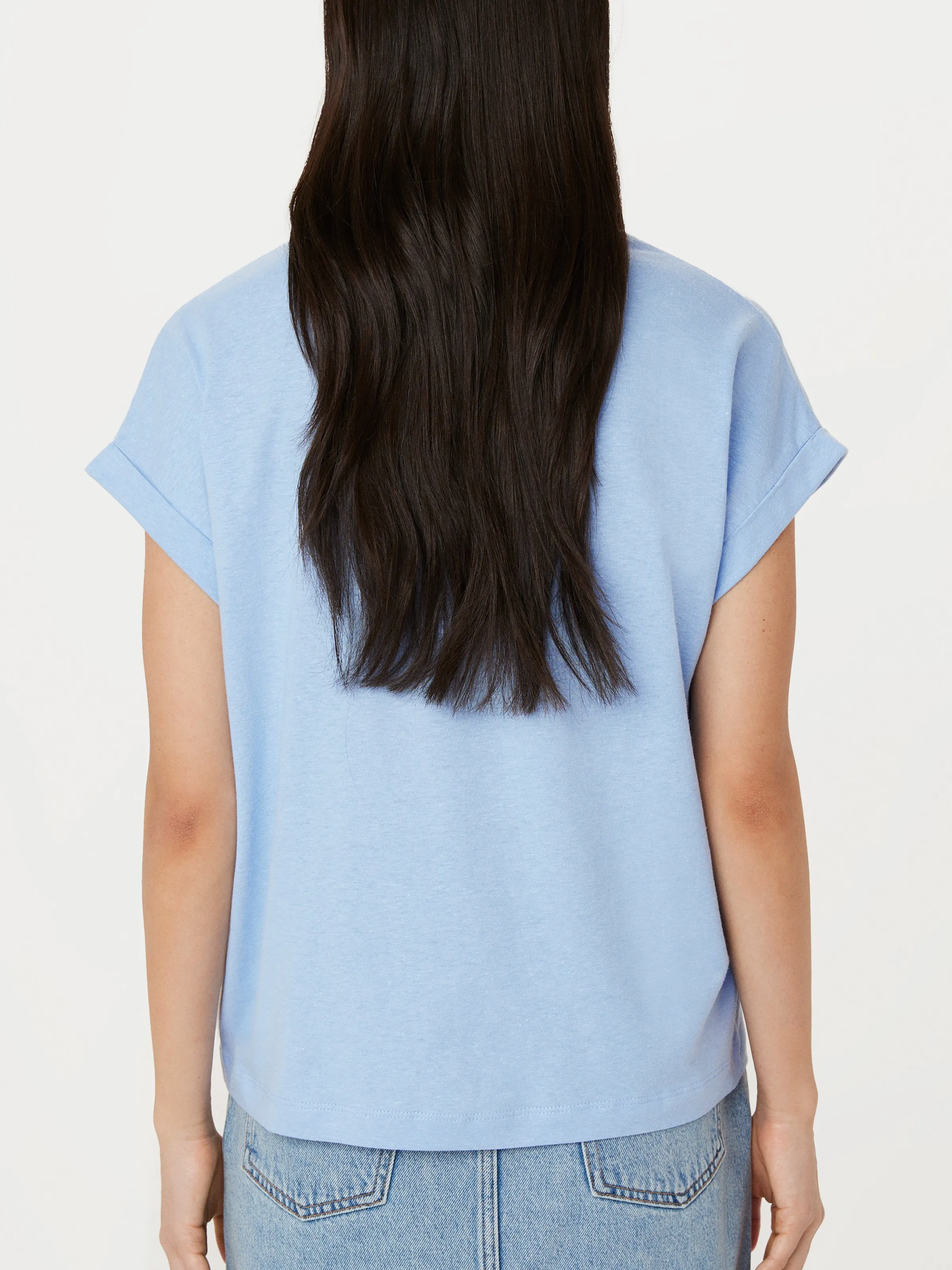 The Hemp Relaxed T-Shirt in Sky Blue