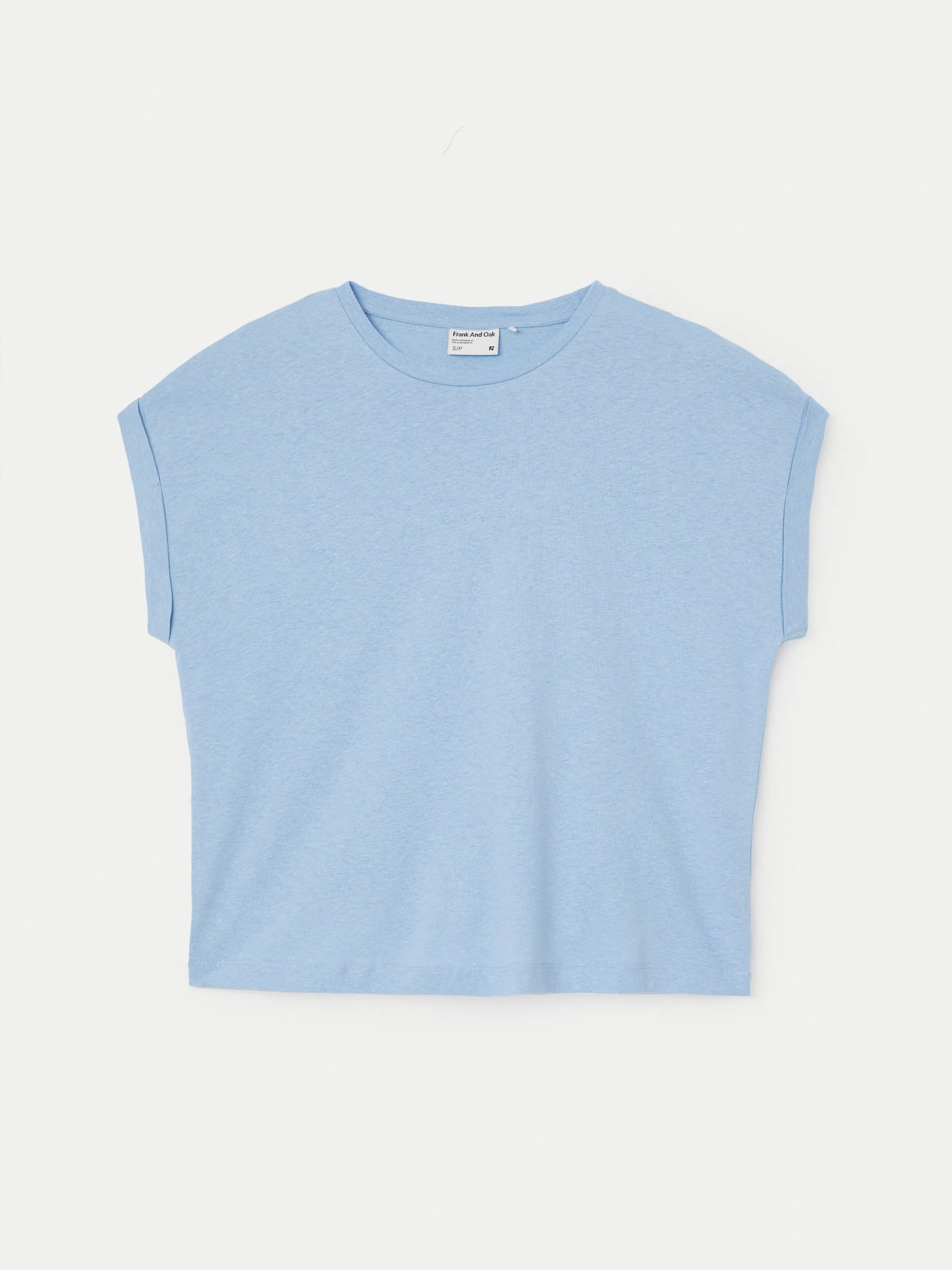 The Hemp Relaxed T-Shirt in Sky Blue