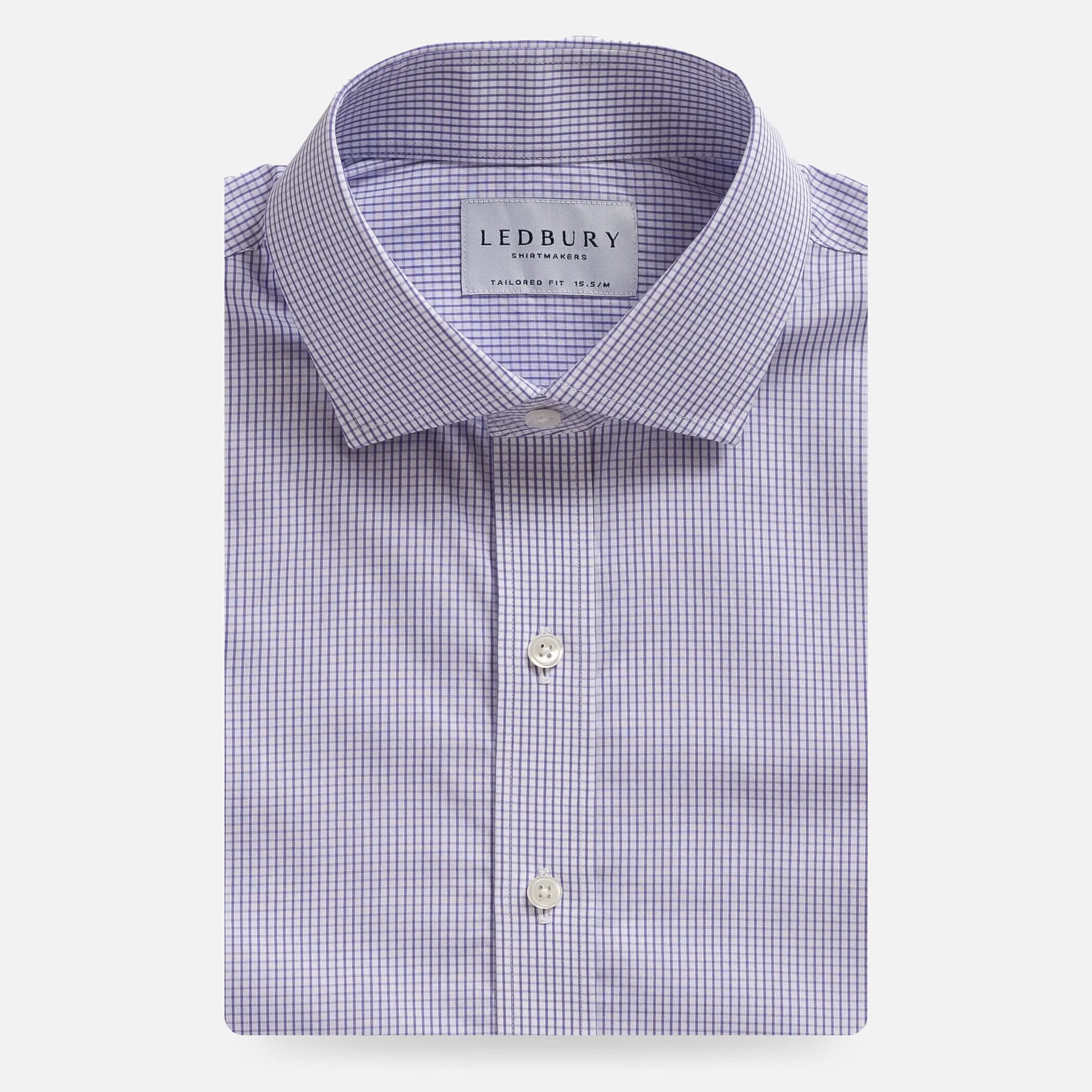 The Purple Mills Micro Check Dress Shirt