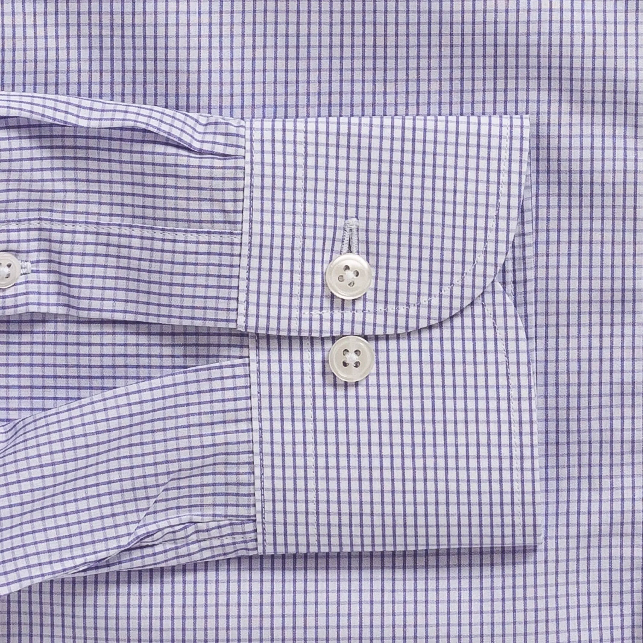 The Purple Mills Micro Check Dress Shirt