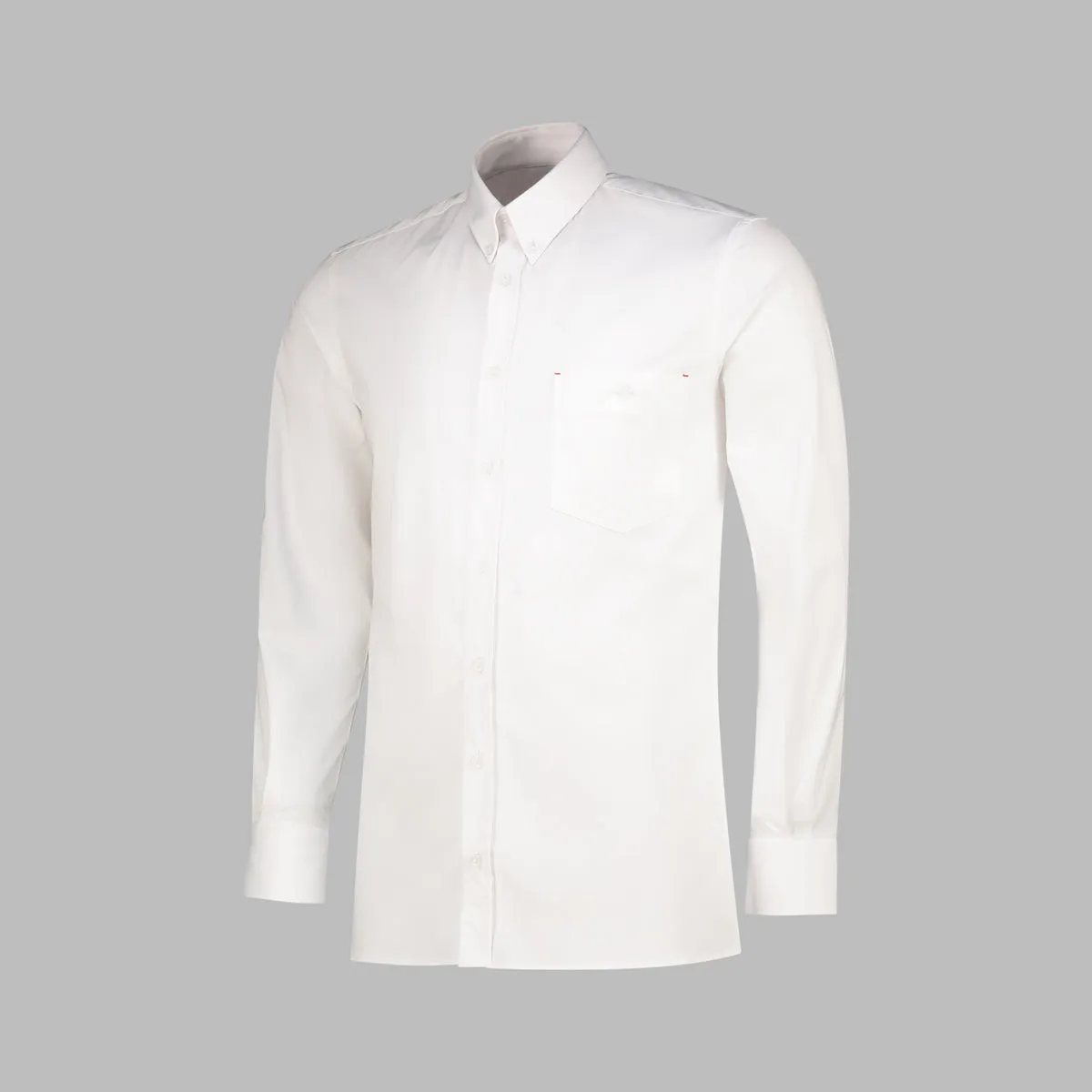 TSHEPO MENS RELAXED BUTTON-UP SHIRT, WHITE