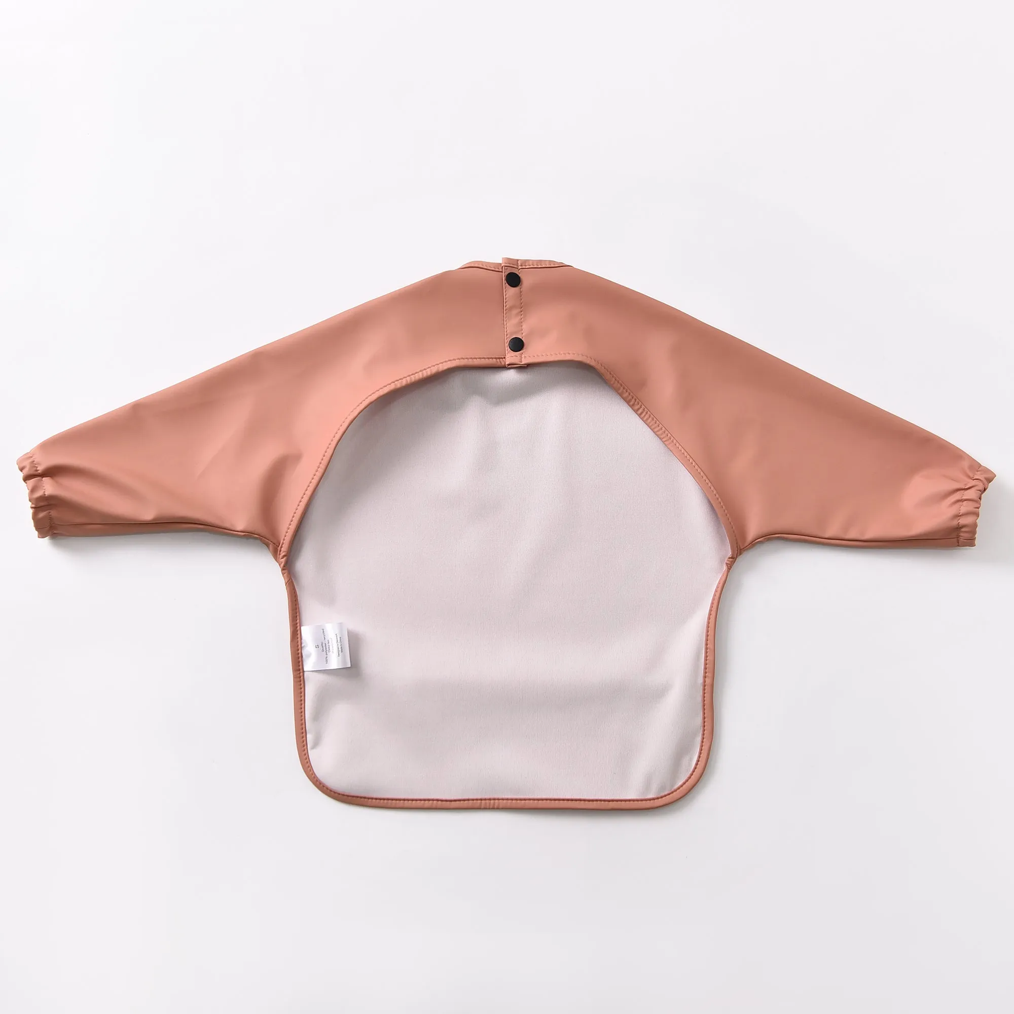 Waterproof Long Sleeve Baby Smock Bib in Aloe Green