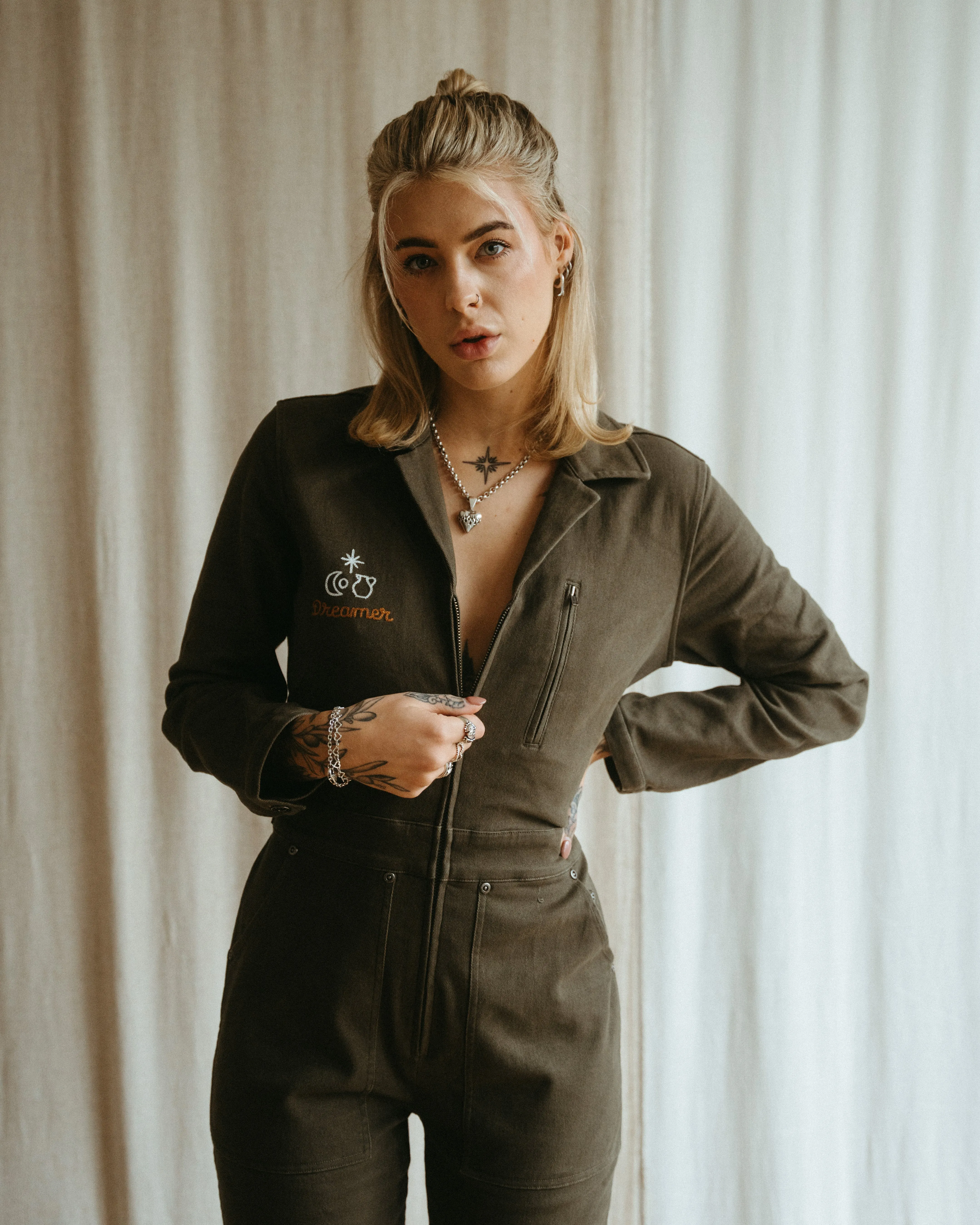 Wild Ones Boilersuit - Olive