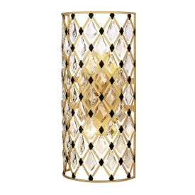 Windsor 345W02FGMB 2-Light Wall Sconce - French Gold/Matte Black