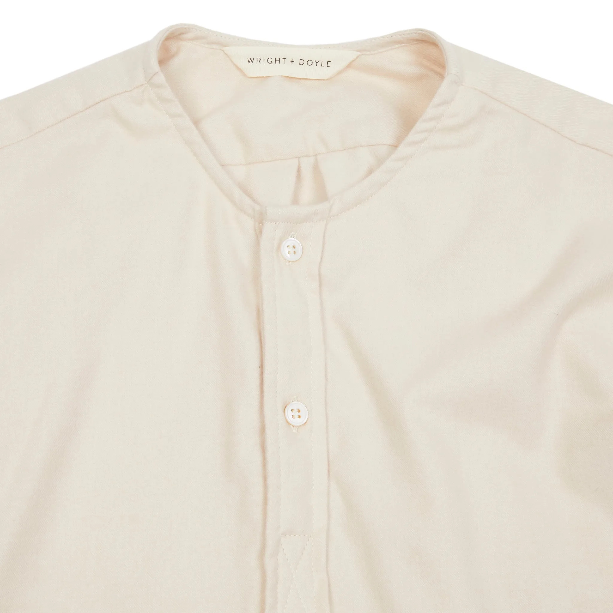 Wright   Doyle Henley Shirt in Tusk