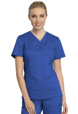 WW Revolution Tech Mock Wrap Scrub Top WW775AB