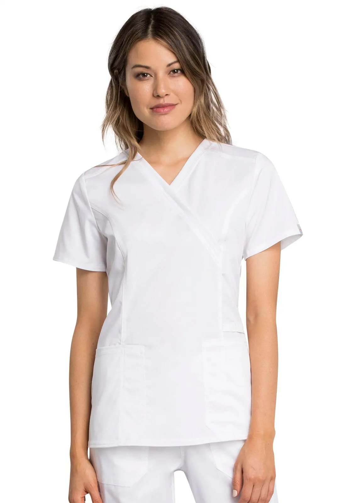 WW Revolution Tech Mock Wrap Scrub Top WW775AB